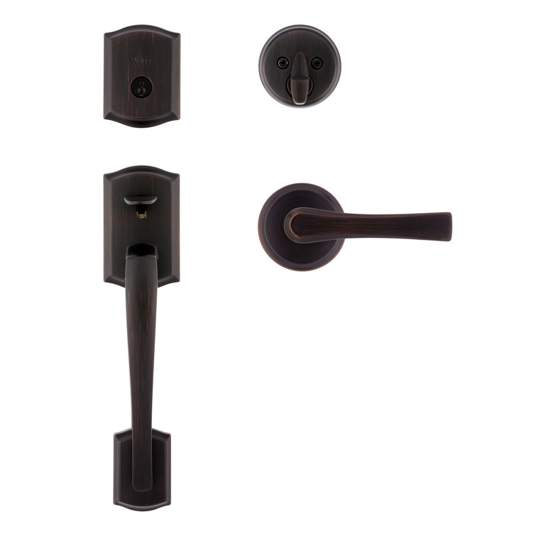 Weiser Prescott X Katella Handleset In Bronze Wayfair Canada